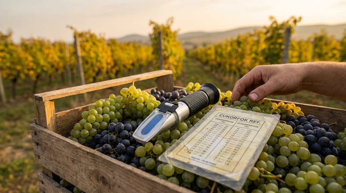 Must cukorfok táblázat – Brix, Oechsle, KMW értékek